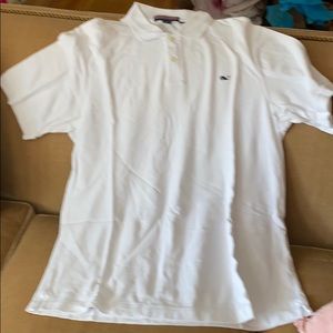 Never worn white vineyard v polo men’s large